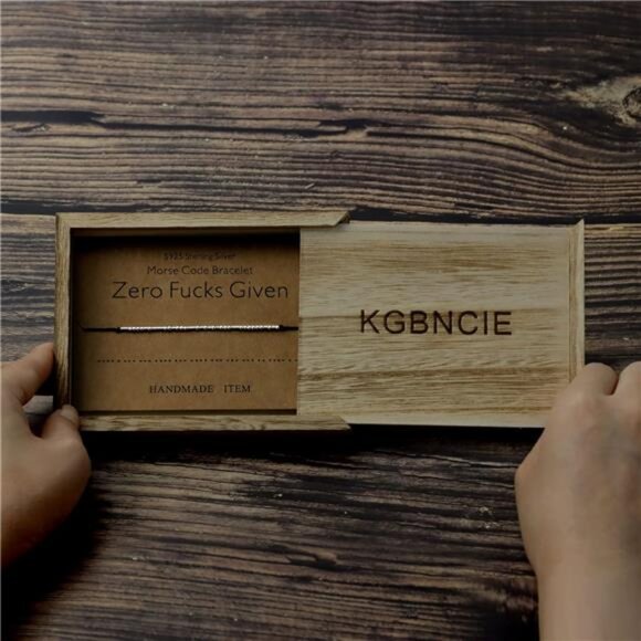 Morse Code Bracelet for Women Inspirational Funny Friendship Gift Sterling Silve - Picture 4 of 5